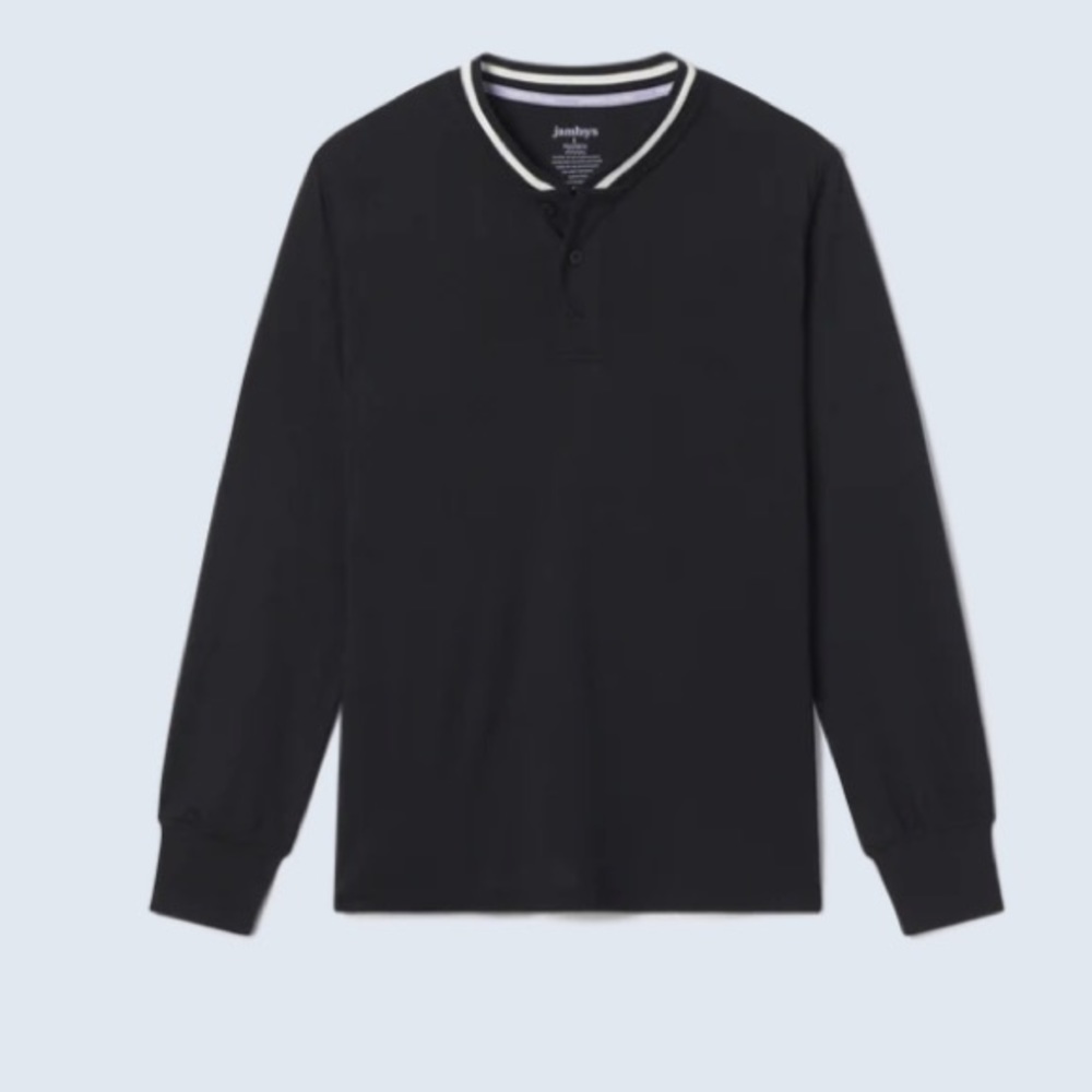 NEW JAMBYS Black Pajambys Top BLACK SIZE:LARGE